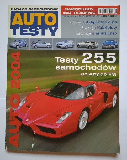 Zdjęcie oferty: Katalog Samochodowy Auto Testy 2004