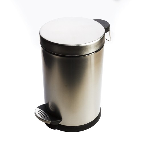 Zdjęcie oferty: Kosz łazienkowy z pokrywką 5L/ INOX SHINE