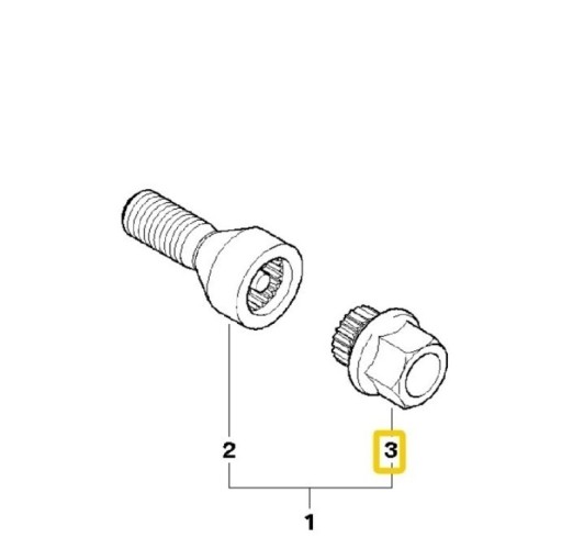 Zdjęcie oferty: Adapter śruby koła BMW zlodziejka 36136765547