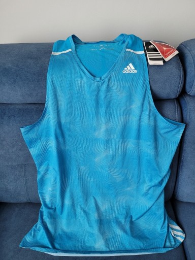 Zdjęcie oferty: Bezrękawnik Adidas adizero XL turkusowy nowy