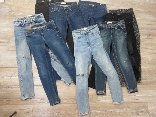 Zdjęcie oferty: 9 par jeansów ZARA - paczka ubrań