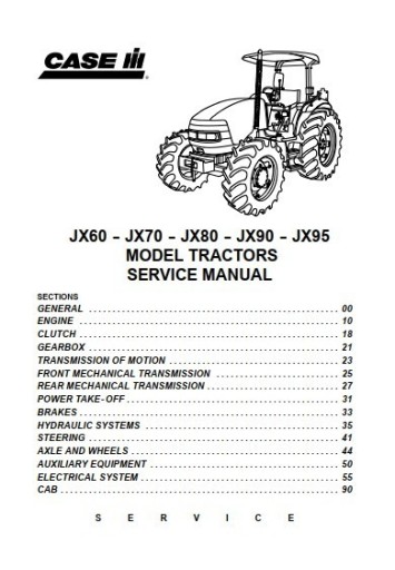 Zdjęcie oferty: Instrukcja napraw Case JX 60, 70, 80, 90, 95  PL