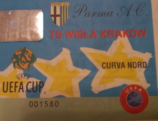 Zdjęcie oferty: bilet PARMA  - WISŁA KRAKÓW 1998/99