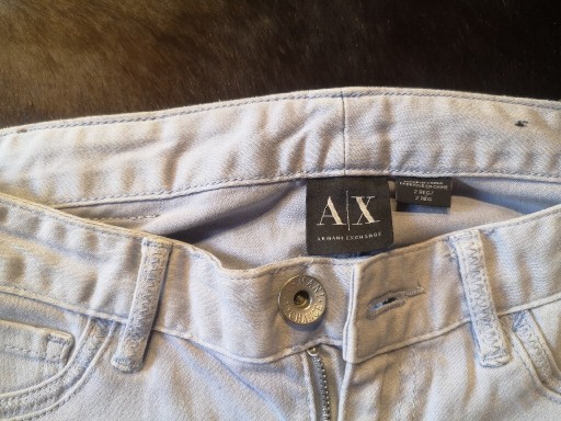 Zdjęcie oferty: Spodnie Armani Jeans z zamkiem jasne niski stan