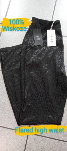 Zdjęcie oferty: Spodnie z wysokim stanem i szeroką nogawką NA-KD