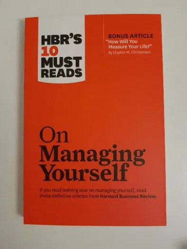 Zdjęcie oferty: On Managing Yourself HBR Harvard Business Review