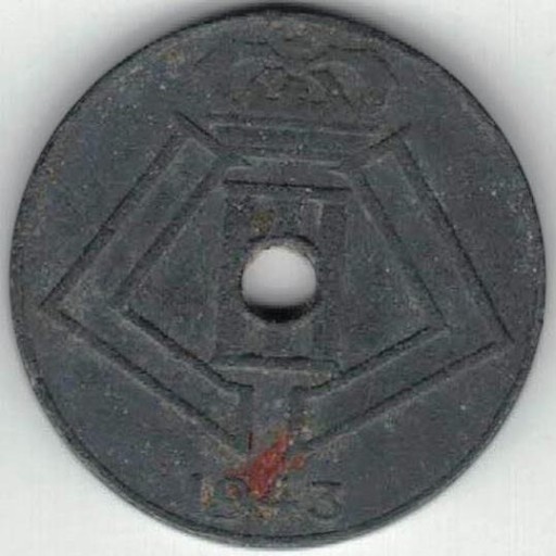 Zdjęcie oferty: Belgia 10 centymów centimes 1943 Q-E 22 mm nr 3