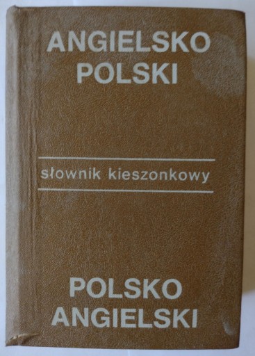 Zdjęcie oferty: Słownik kieszonkowy ang-pol pol-ang