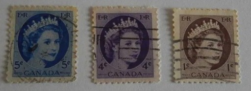 Zdjęcie oferty: Znaczek pocztowy Królowa Elżbieta II Canada 3 szt