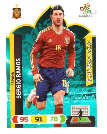 Zdjęcie oferty: PANINI EURO 2012 FANS FAVOURITE RAMOS HISZPANIA