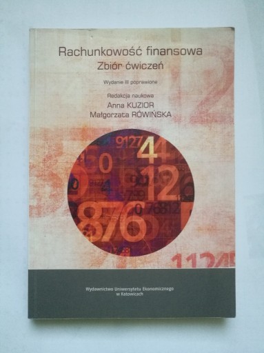 Zdjęcie oferty: Rachunkowość Finansowa zbiór ćwiczeń - Kuzior, R.