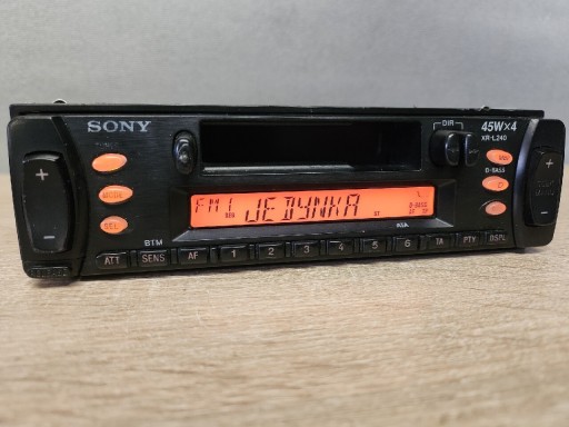Zdjęcie oferty: Radio samochodowe SONY XR-L240 Kaseta 4x45W RDS