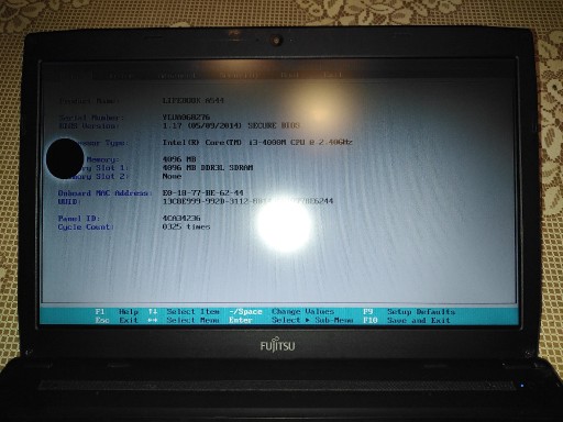 Zdjęcie oferty: Laptop Fujitsu A544 4x2,4GHz ,bateria