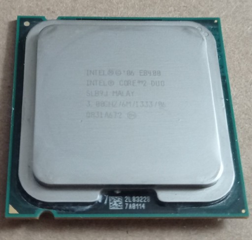 Zdjęcie oferty: Core 2 Duo E8400 + Cooler + 4 GB DDR2