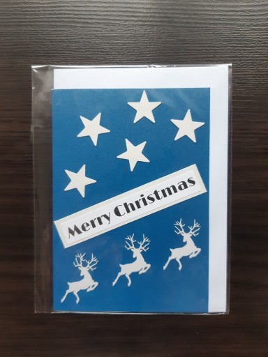 Zdjęcie oferty: Ręcznie robiona kartka na święta Bożego Narodzenia