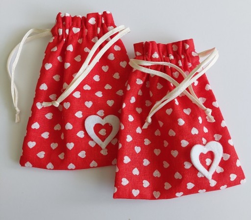 Zdjęcie oferty: Woreczki bawełniane handmade  kpl 2 sztuki
