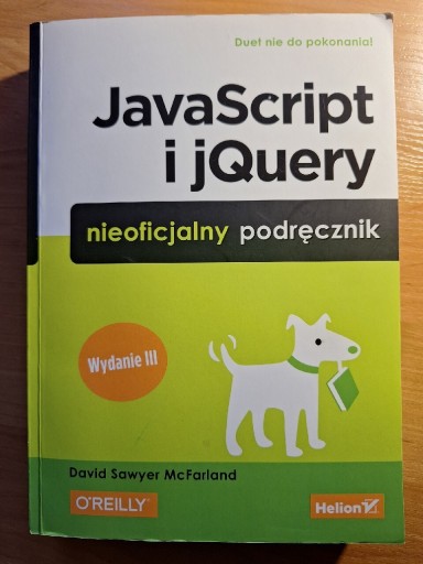 Zdjęcie oferty: JavaScript i jQuery David Sawyer Mc Farland