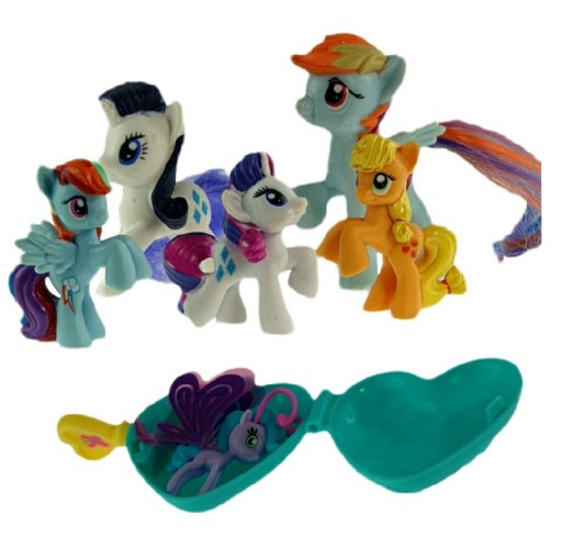 Zdjęcie oferty: My Little Pony figurki 6 sztuk serduszko kłódka