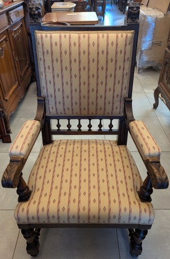 Zdjęcie oferty: Piękny dębowy fotel neorenesansowy-sklep Dąbrowa Górnicza
