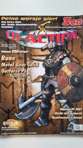 Zdjęcie oferty: CD ACTION 12/2000 czasopismo o grach