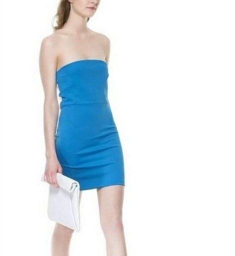 Zdjęcie oferty: Zara sukienka mini ołówkowa niebieska biała letnia