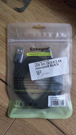 Zdjęcie oferty: Kabel USB - microUSB typ B Essager 2 m