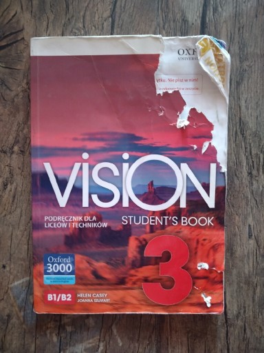 Zdjęcie oferty: Vision 3 student's book - podręcznik B1/B2