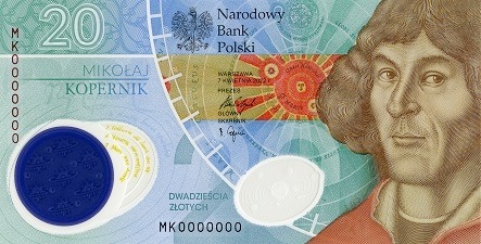 Zdjęcie oferty: 20 zł Mikołaj Kopernik banknot UNC + Folder