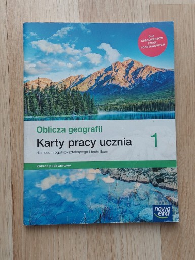 Zdjęcie oferty: Oblicza geografii 1  - zakres podst., karty pracy