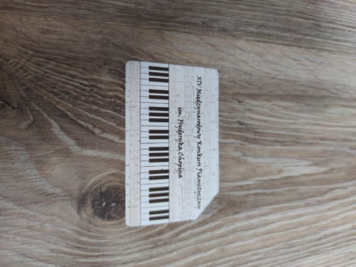 Zdjęcie oferty: Karta telefoniczna konkurs Pianistyczny Chopina