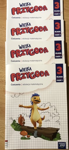 Zdjęcie oferty: Ćwiczenia Matematyka kl.3 cz.1-4 Wielka przygoda