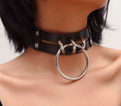 Zdjęcie oferty: Choker obroża z kółkiem  no12