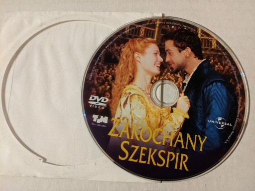 Zdjęcie oferty: Zakochany Szekspir, film DVD, lektor PL