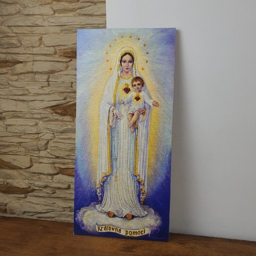 Zdjęcie oferty: Św. Maria z Jezusem obraz 43,5 x 20 cm