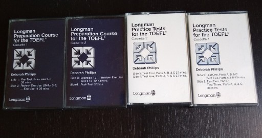 Zdjęcie oferty: Longman Practice Tests for the TOEFL - 4 kasety