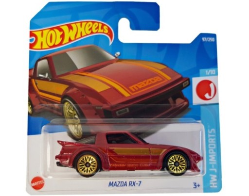 Zdjęcie oferty: Hot wheels Mazda RX7 bordowy metalik 1995 