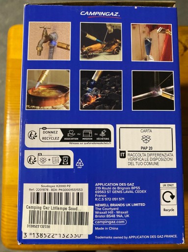 Zdjęcie oferty: Lutownica gazowa Campingaz X2000PZ 
