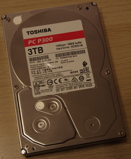 Zdjęcie oferty: Dysk Toshiba PC P300 HDWD130 3TB SATA 3,5"