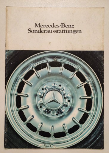 Zdjęcie oferty: Mercedes Benz Sonderausstanttungen/folder prospekt