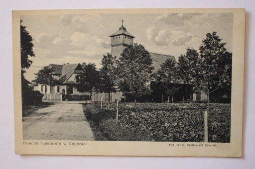 Zdjęcie oferty: CIĘCINA. Kościół i plebania w Cięcinie, Podlewski 