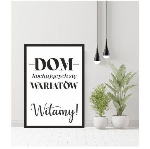 Zdjęcie oferty: Obraz z napisami, plakat w ramie A3