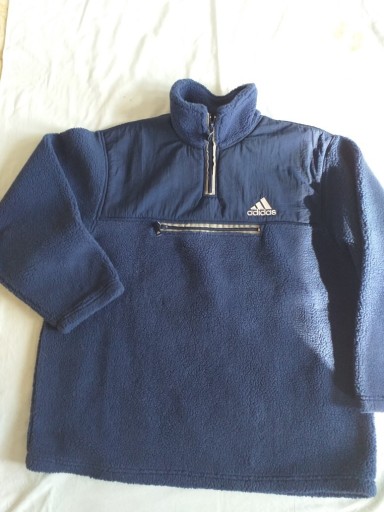 Zdjęcie oferty: Adidas bluza z polaru niebieska roz Xl meska 