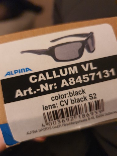 Zdjęcie oferty: Okulary fotochrom Alpina Callum VL CV S2 - czarne