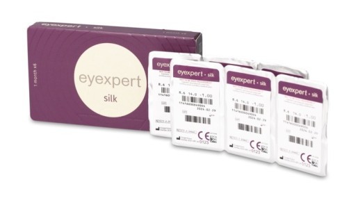 Zdjęcie oferty: soczewki CooperVision eyexpert silk 6szt. 8.6 DIA14.0 48%h2o moc -4.50D