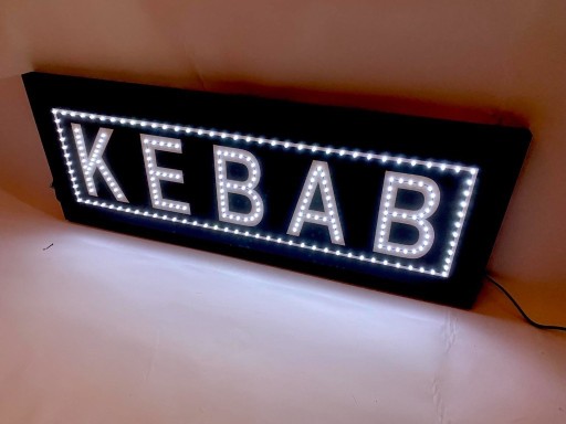 Zdjęcie oferty: LED Reklama KEBAB 80x30 cm diodowa zewnętrzna