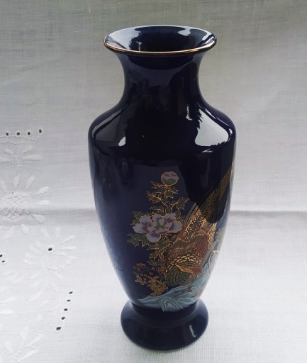 Zdjęcie oferty: Orientalny wazon z porcelany, kobaltowy