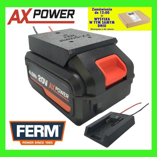 Zdjęcie oferty: Adapter do akumulatora baterii AXpower 20V FERM