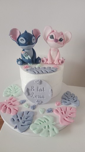 Zdjęcie oferty: Zestaw z masy cukrowej na tort Stich i Angel 