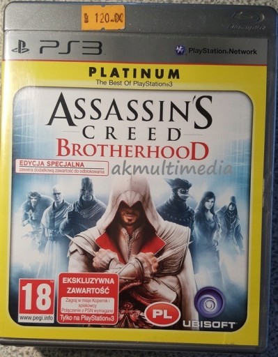 Zdjęcie oferty: Assassin's Creed Brotherhood 3 PS3 PL