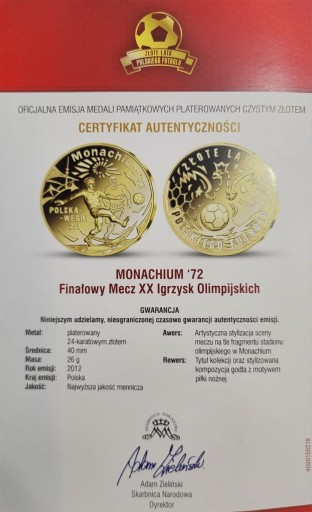 Zdjęcie oferty: Medal Pamiątkowy Polska Węgry Monachium 1972